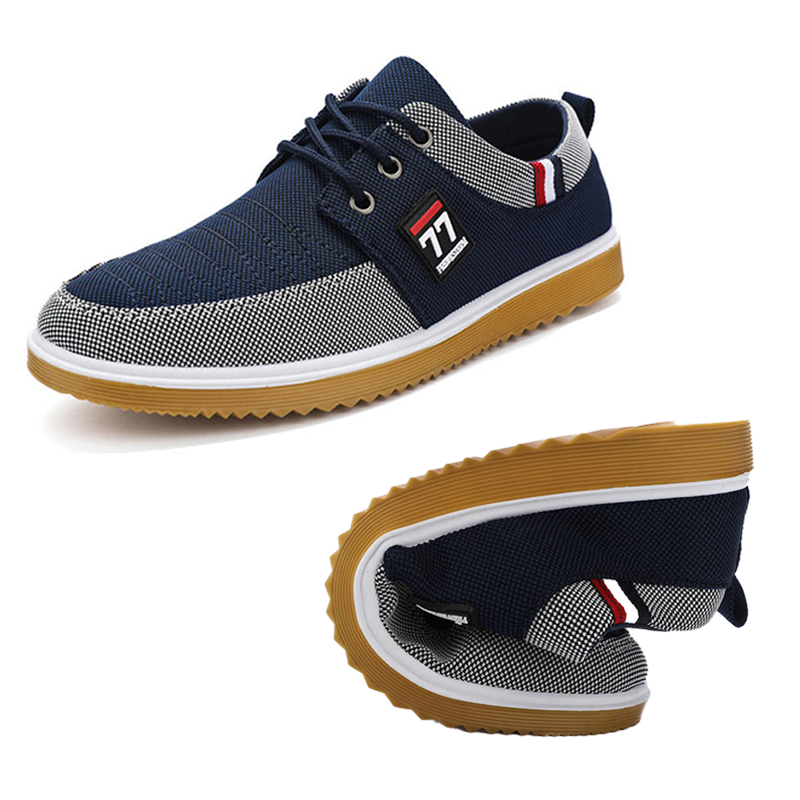 Zapatos casuales de lona transpirables para hombres