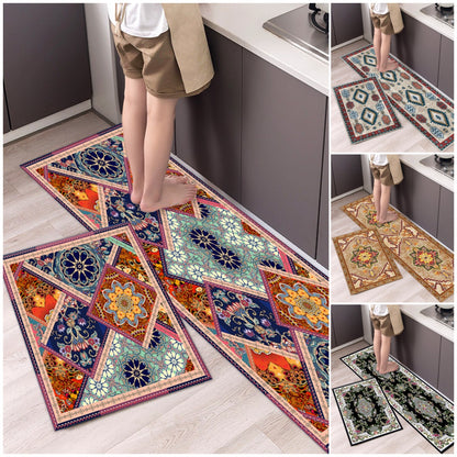 💥49% de descuento 【40*60cm+40*120cm】🌺Alfombra de cocina antideslizante absorbente alfombra de cocina larga  3873548