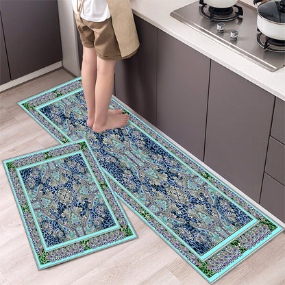 💥49% de descuento 【40*60cm+40*120cm】🌺Alfombra de cocina antideslizante absorbente alfombra de cocina larga  3873548