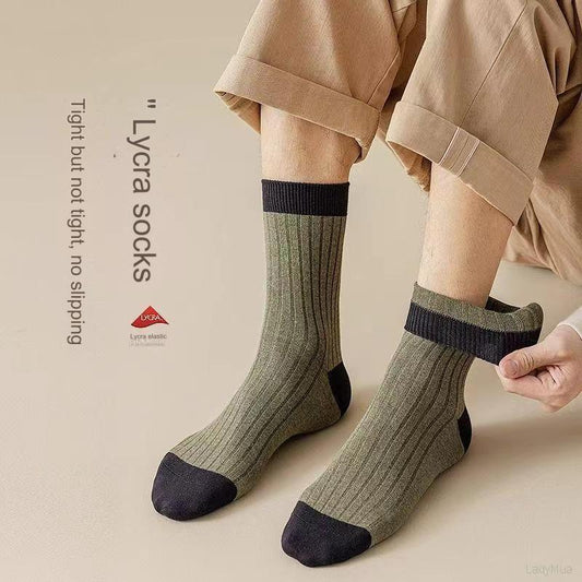 🧦【10 pares】2024 nuevos calcetines desodorantes de algodón absorbentes para el sudor para hombres--3886036